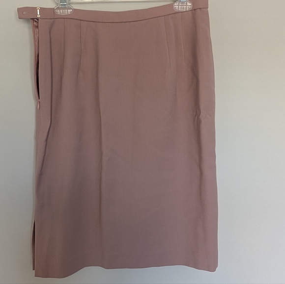 Pendleton Womens Pencil Skirt Pink Sz 12 Petite 100% Wool Office Career Classic - Picture 4 of 9